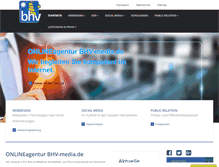 Tablet Screenshot of bhv-media.de